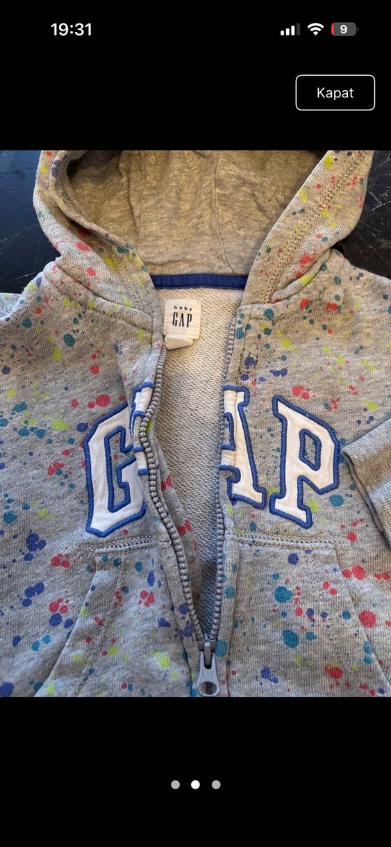 Gap Kapüşonlu Fermuarlı Erkek Çocuk - Görsel 2
