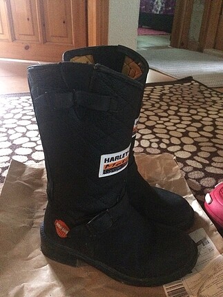 36 Beden siyah Renk Harley davidson bot çizme