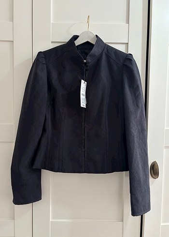 Zara Siyah Jakarli Ceket