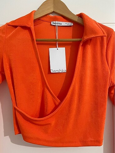 #bershka #bluz #crop #turuncu