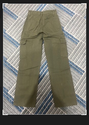 xs Beden Bershka haki kargo jean