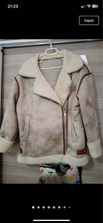 Bershka içi kürklü ceket