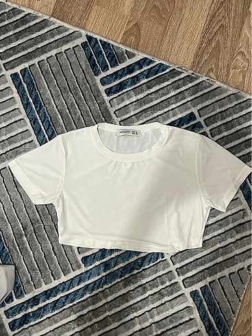 Bershka beyaz basic bluz