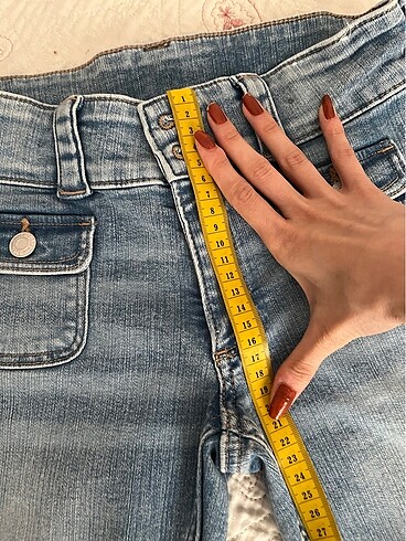 xs Beden mavi Renk H&m bootcut flare jean