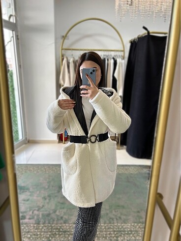 m Beden Moncler çift taraflı mont