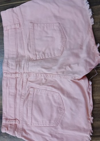 m Beden Düğmeli Pembe Midi Kadın Kumaş Pantolon
