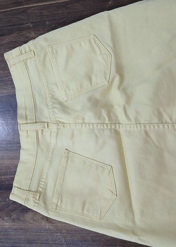 Diğer Bej Kadın Midi Kumaş Pantolon