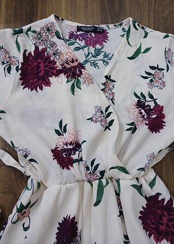 Çiçek Desenli Uzun Bohem Kadın Kimono