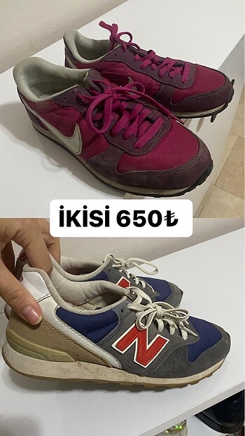 NİKE VE NEW BALANCE . İKİSİNİ DE MAKİNEYE ATARSANIZ TERTEMİZ OLU