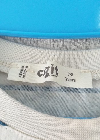 7 Yaş Beden mavi Renk Erkek Loose Fit Mavi Şort ve Tshirt Takım