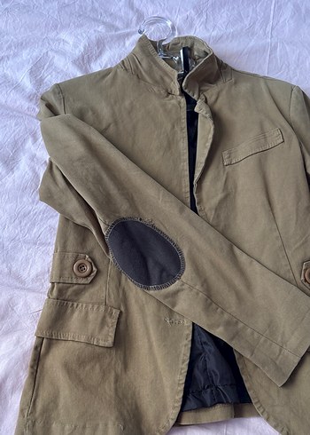 Zara Bej Düğmeli Kadın Ceket