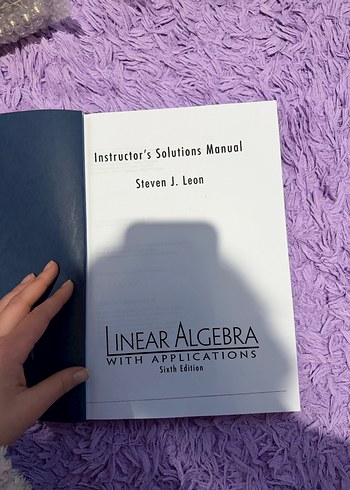 Koyu Mavi Kapaklı Lineer Cebir Notları - Görsel 2