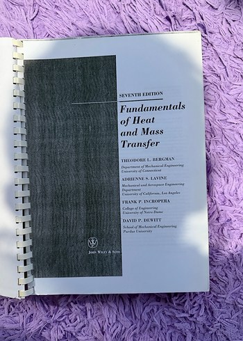 Isı ve Kütle Transferi Temelleri - Ders Kitabı - Görsel 3