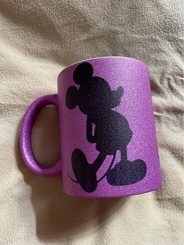Beden mor Renk Mickey Mouse simli kupa