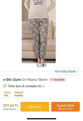 Kadın pijama ayıcıklı pamuklu