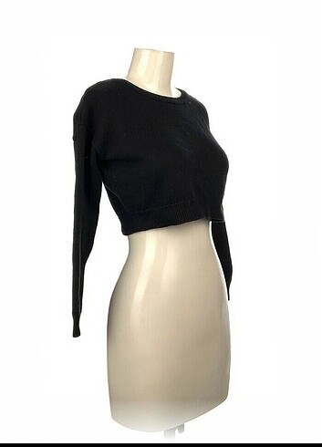 Koton Koton crop siyah kazak