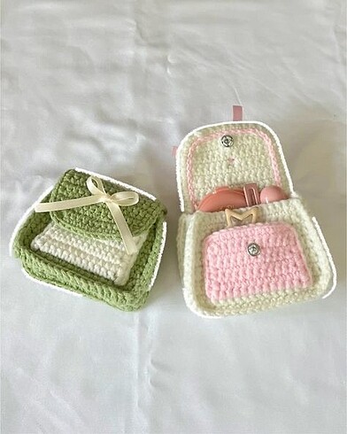 Örgü çanta pouch