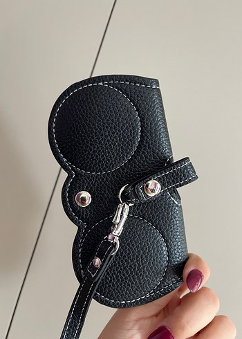 Siyah Deri Görünümde GÖZLÜK Kılıfı - Görsel 3