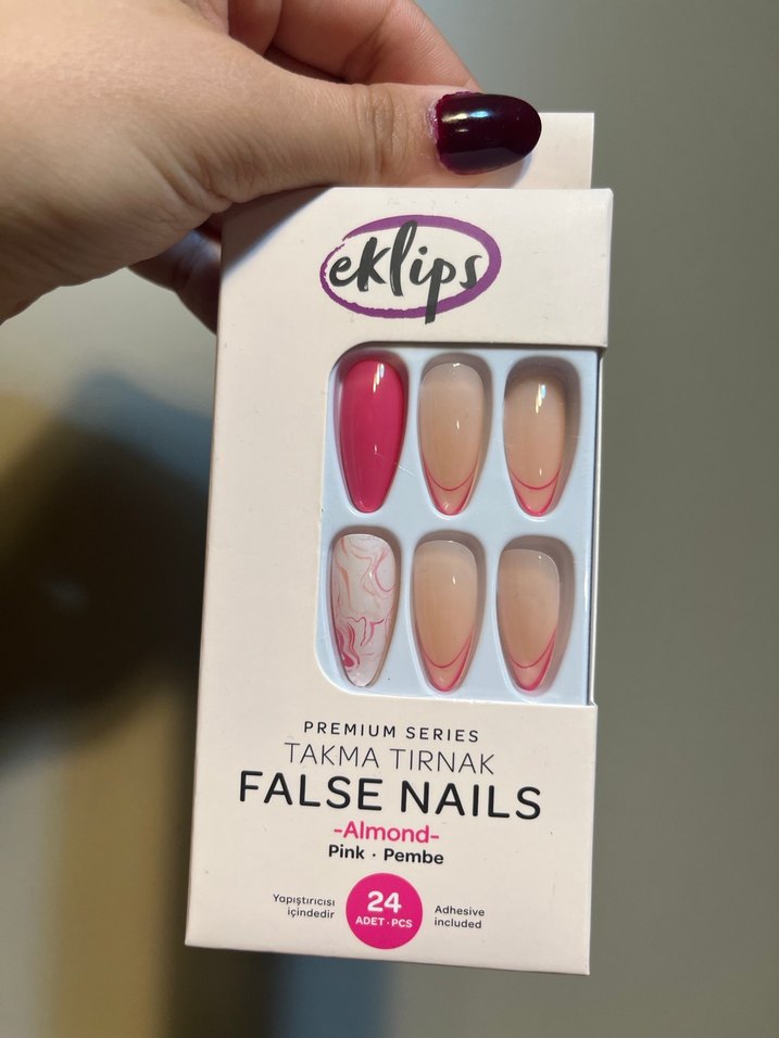 24 lü takma tırnak ( nail art ) - Görsel 4
