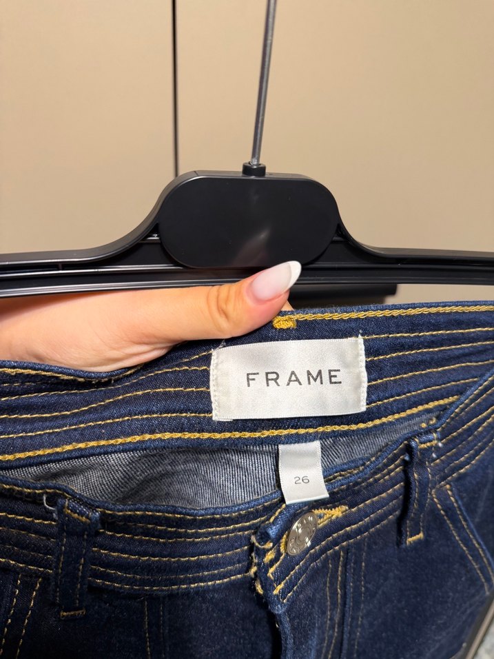 Koyu Lacivert Yüksek Bel Denim Pantolon — görsel 6/8