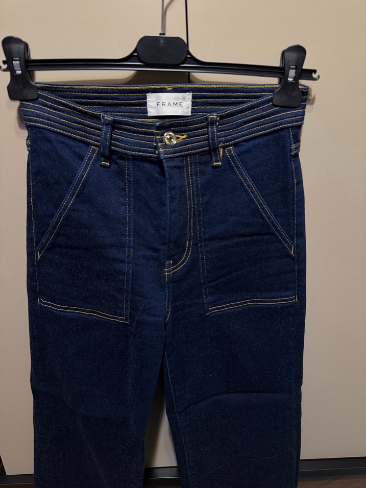 Koyu Lacivert Yüksek Bel Denim Pantolon — görsel 4/8