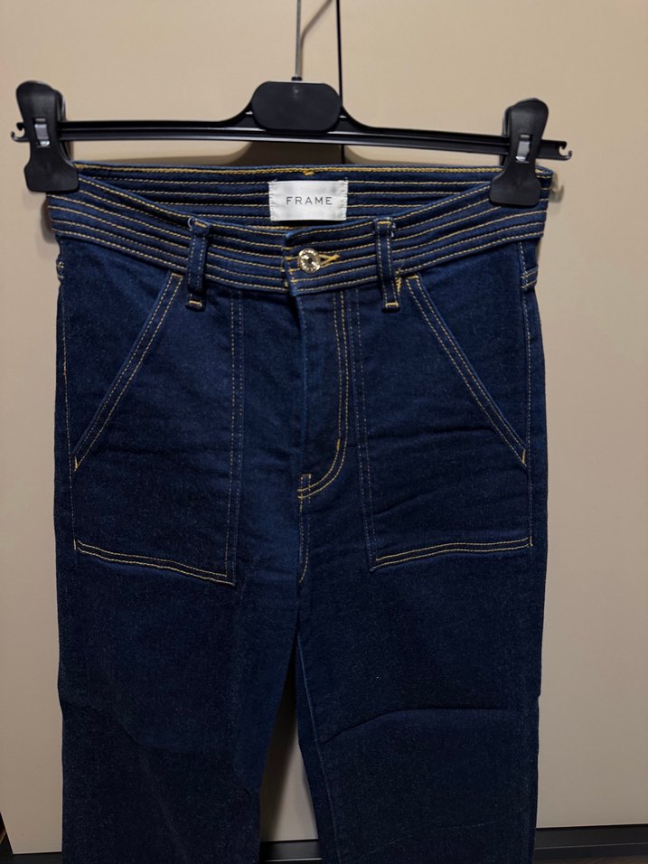 Koyu Lacivert Yüksek Bel Denim Pantolon — görsel 3/8