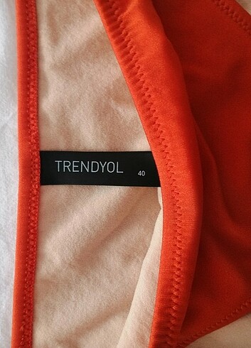 40 Beden turuncu Renk Trendyol bikini altı