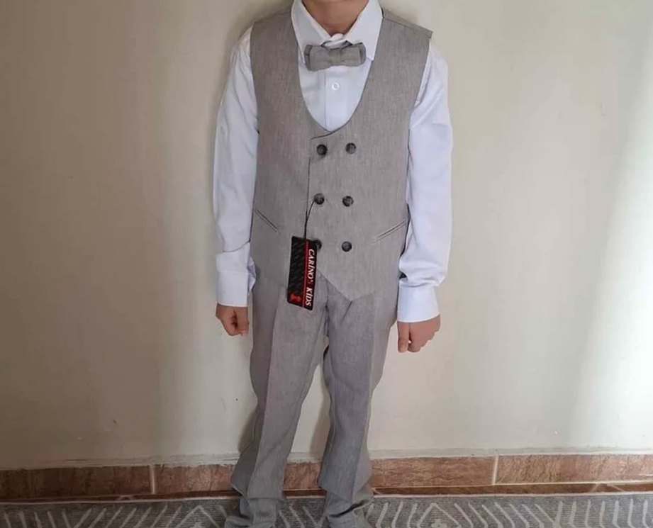 Düğmeli Beyaz Erkek Uzun Kollu Gömlek - Görsel 4