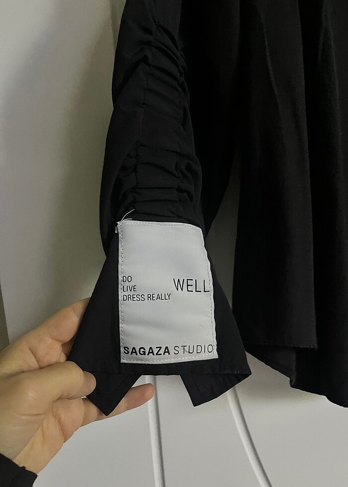 Sagaza siyah gömlek - Görsel 3
