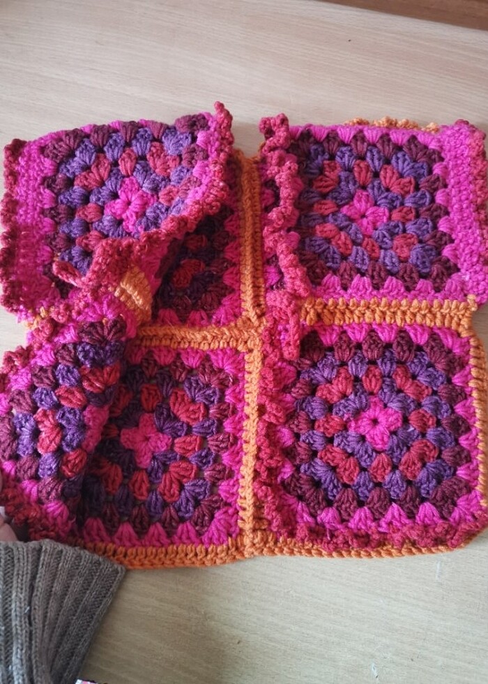 2 yaş el yapımı kız bebek yeleği  - Görsel 2