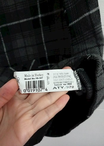 Gri Ekose Desenli Kadın Askılı slopet - Görsel 6