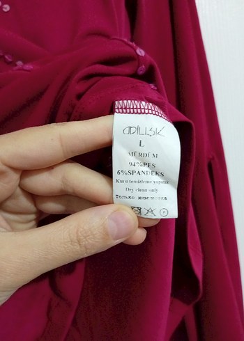 Uzun Kollu Bordo Payetli Bohem Bluz - Görsel 5