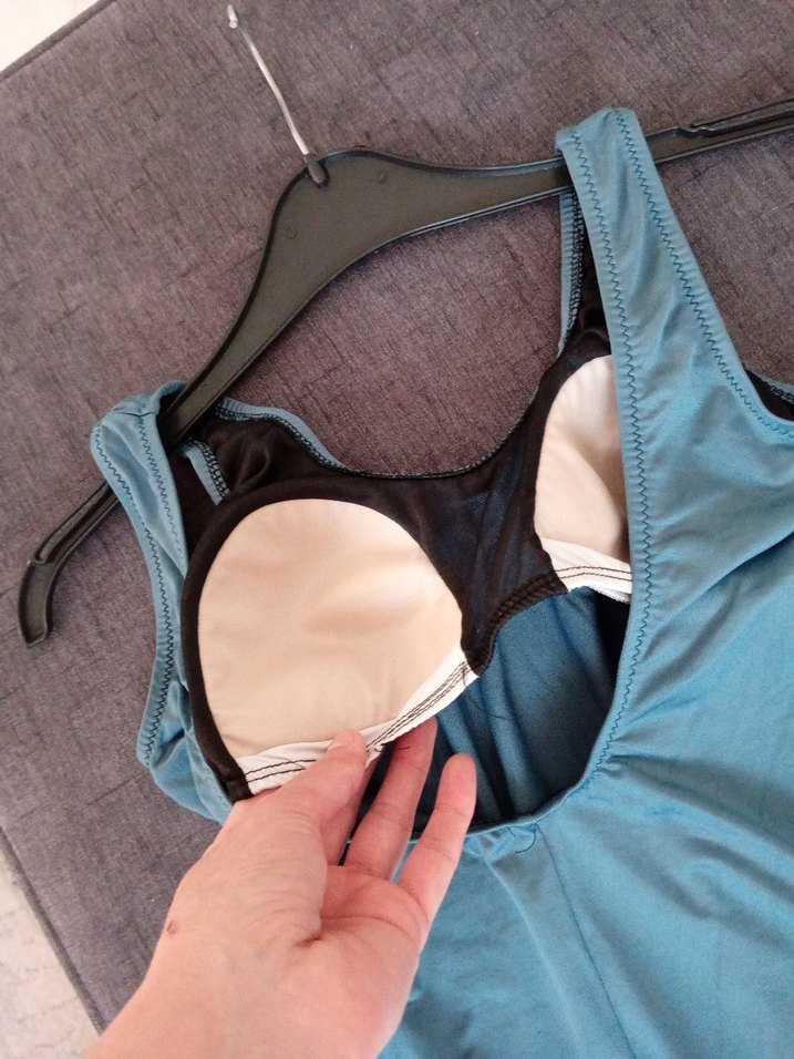 Mavi Kadın Kolsuz Mayo Midi Boy - Görsel 4