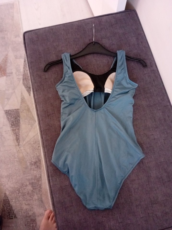 Mavi Kadın Kolsuz Mayo Midi Boy - Görsel 3