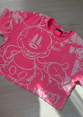 Pembe Baskılı Tişörtü