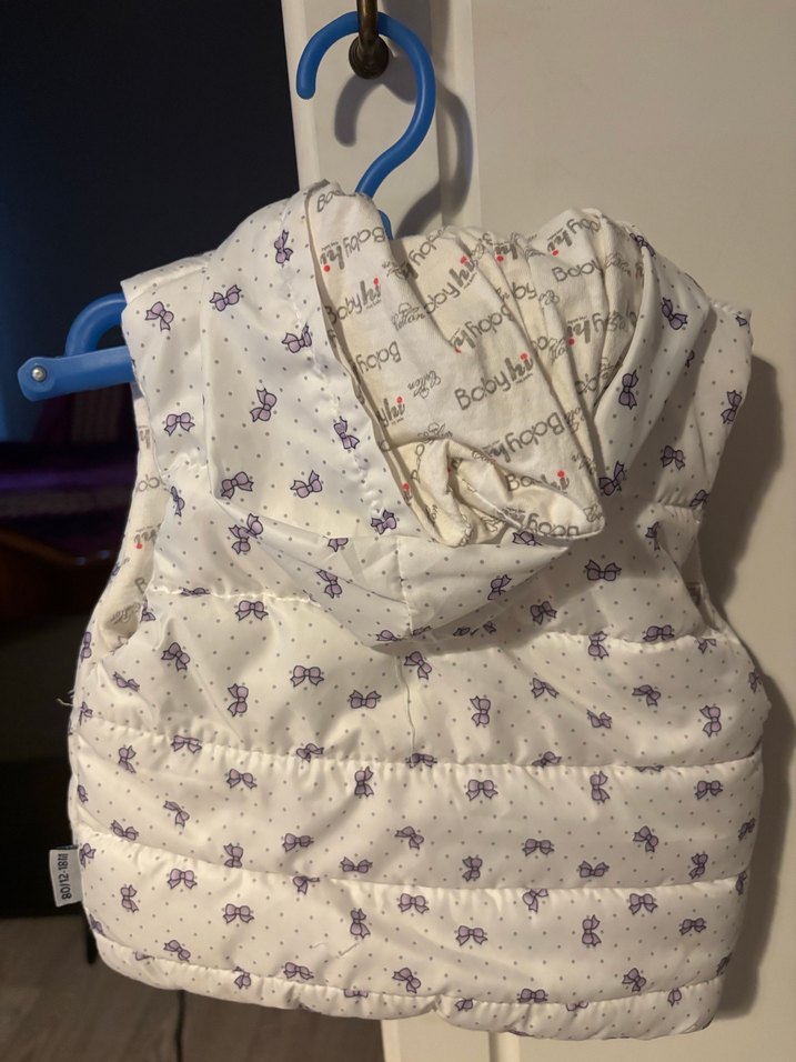 Nakışlı Kız Çocuk Beyaz Yelek - Görsel 2