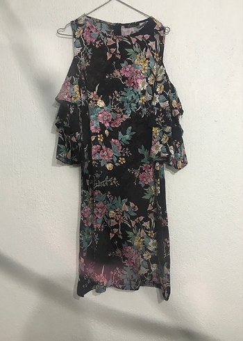 LC Waikiki Çiçek Desenli Uzun Bohem Elbise
