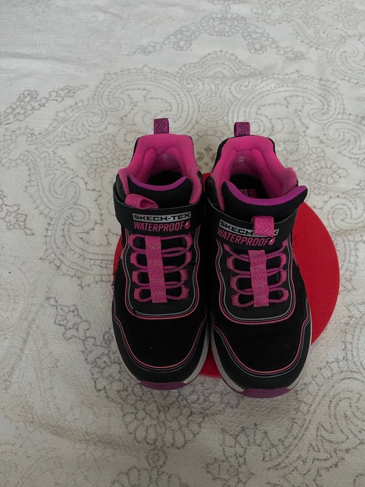 Kız Çocuk Pembe Spor Ayakkabı Velcro - Görsel 5