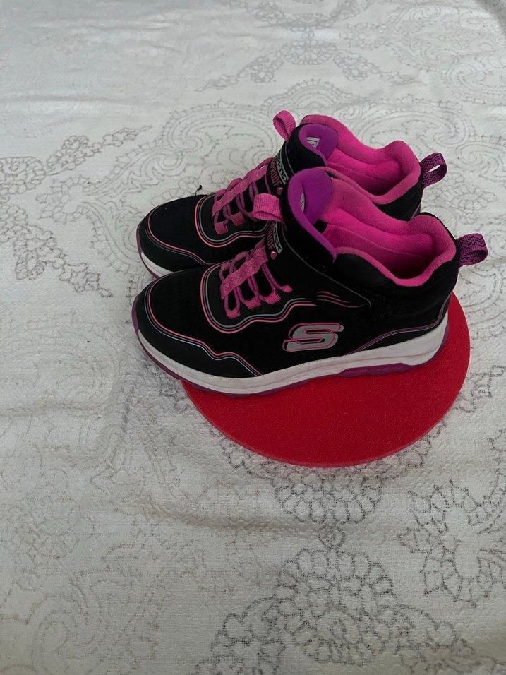 Kız Çocuk Pembe Spor Ayakkabı Velcro - Görsel 2