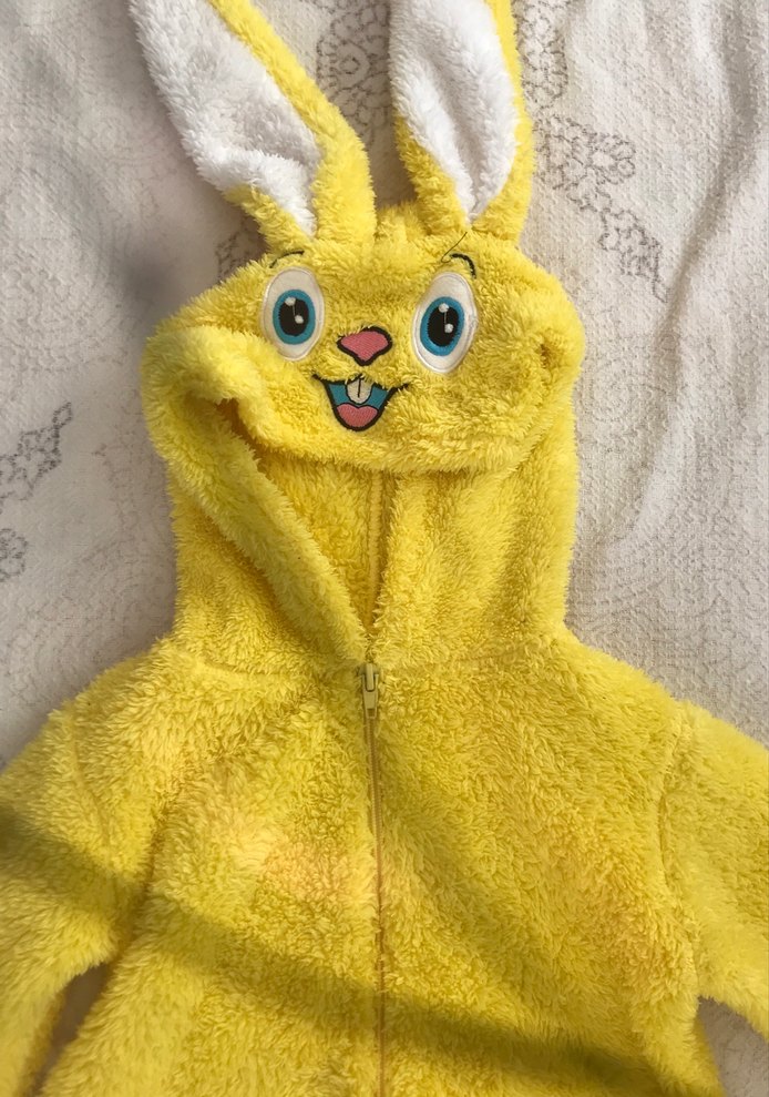Sarı Kapüşonlu Bebek Tulumu - Görsel 3