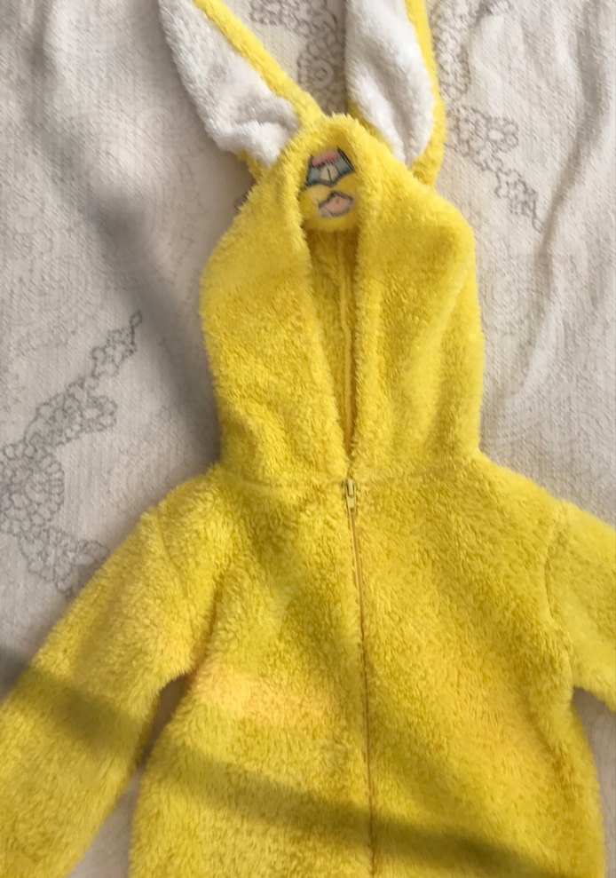 Sarı Kapüşonlu Bebek Tulumu - Görsel 4