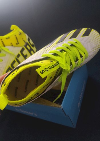 Sarı Bağcıklı Erkek Futbol Ayakkabısı - Görsel 3