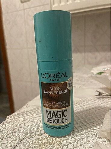 Loreal saç spreyi altın kahverengi