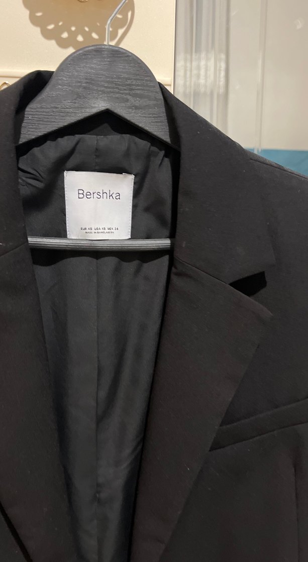 Siyah Düğmeli Midi Kadın Blazer - Görsel 2