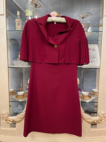 Bordo elbise