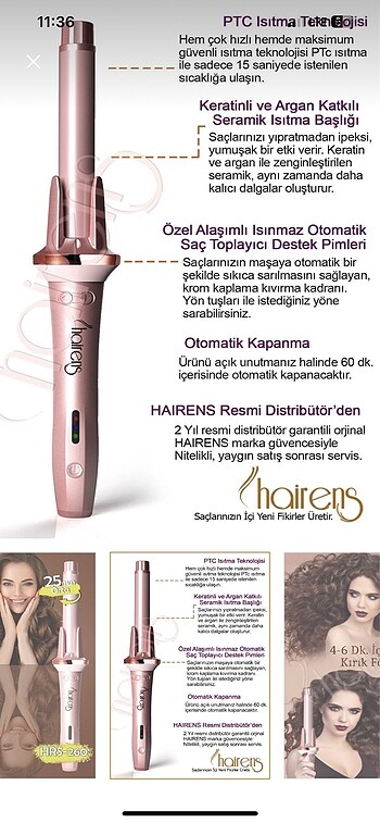  Beden Hairens saç maşası