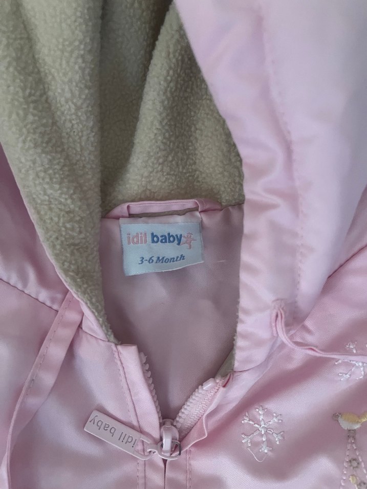 Pembe Nakışlı Bebek Kız Tulumu - Görsel 3