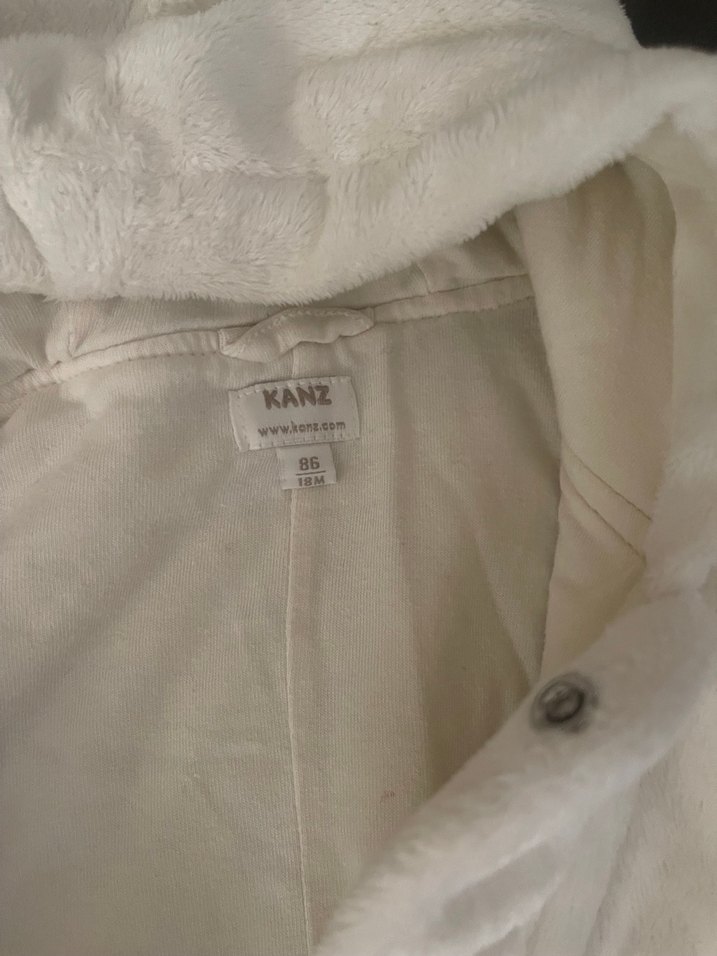 Beyaz Kürklü Kız Bebek Tulum - Görsel 3