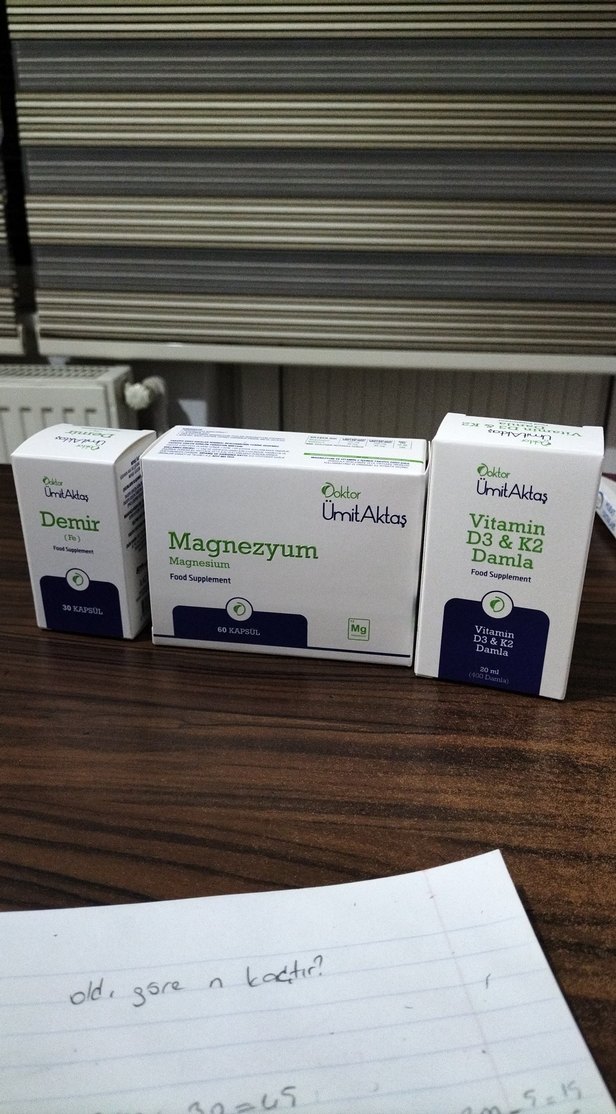 Doktor Ümit Aktaş Magnezyum 60 Kapsül Demir ve d vitamini - Görsel 4