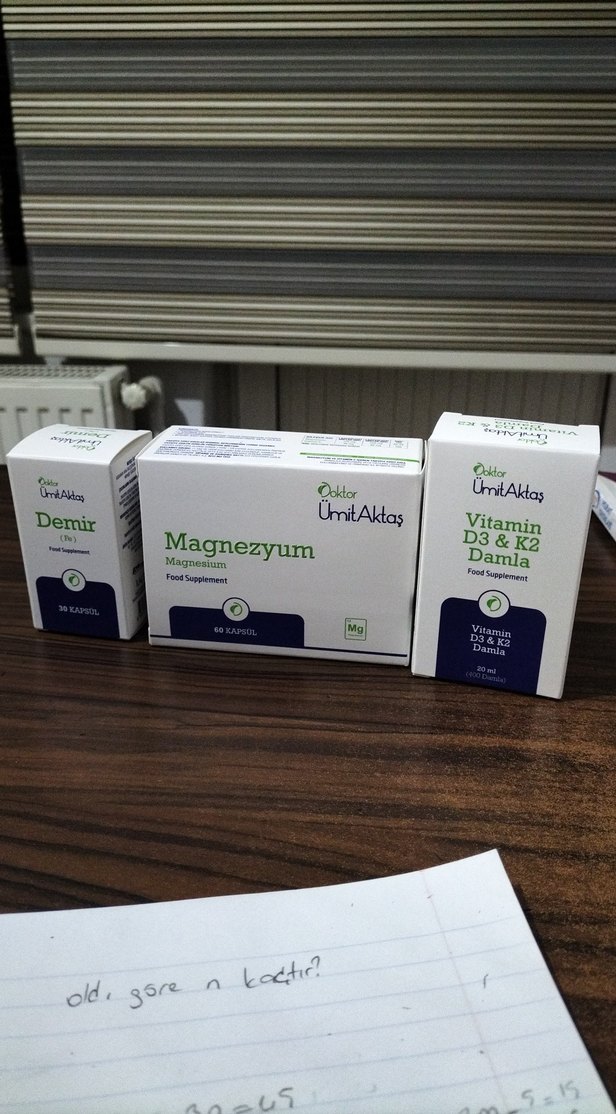 Doktor Ümit Aktaş Magnezyum 60 Kapsül Demir ve d vitamini - Görsel 3